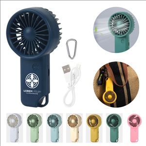 Mini Handheld Fan with Carabiner